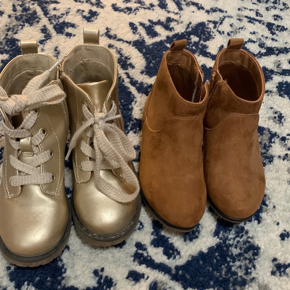 2 pairs Cat and Jack Boots - Size 9